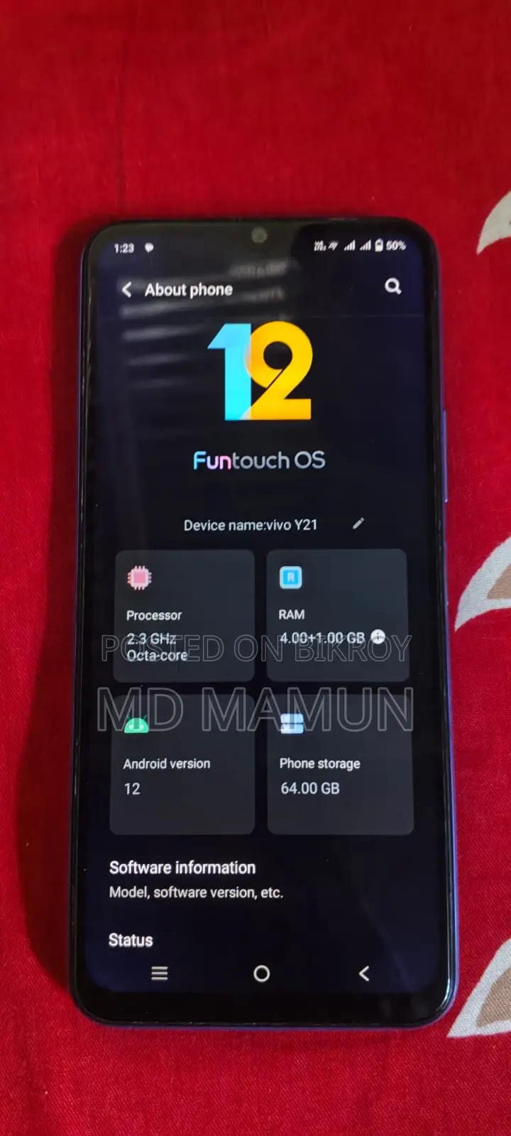 Vivo Y21 64 GB Blue