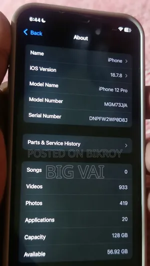 New Apple iPhone 12 Pro 128 GB Gold