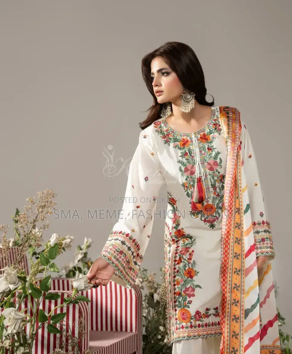 White Farsy Dress