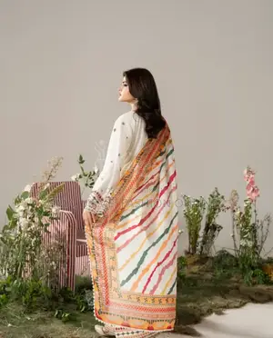 White Farsy Dress