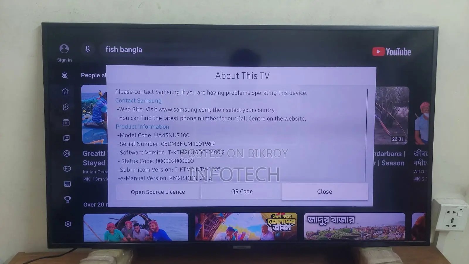 Samsung 43nu7100 43 Inch Uhd 4k Smart TV (Used)
