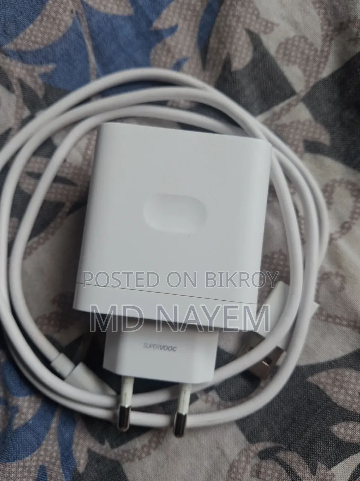 Realme 80W SUPERVOOC Fast Charger With Cable (Almost Brand New)