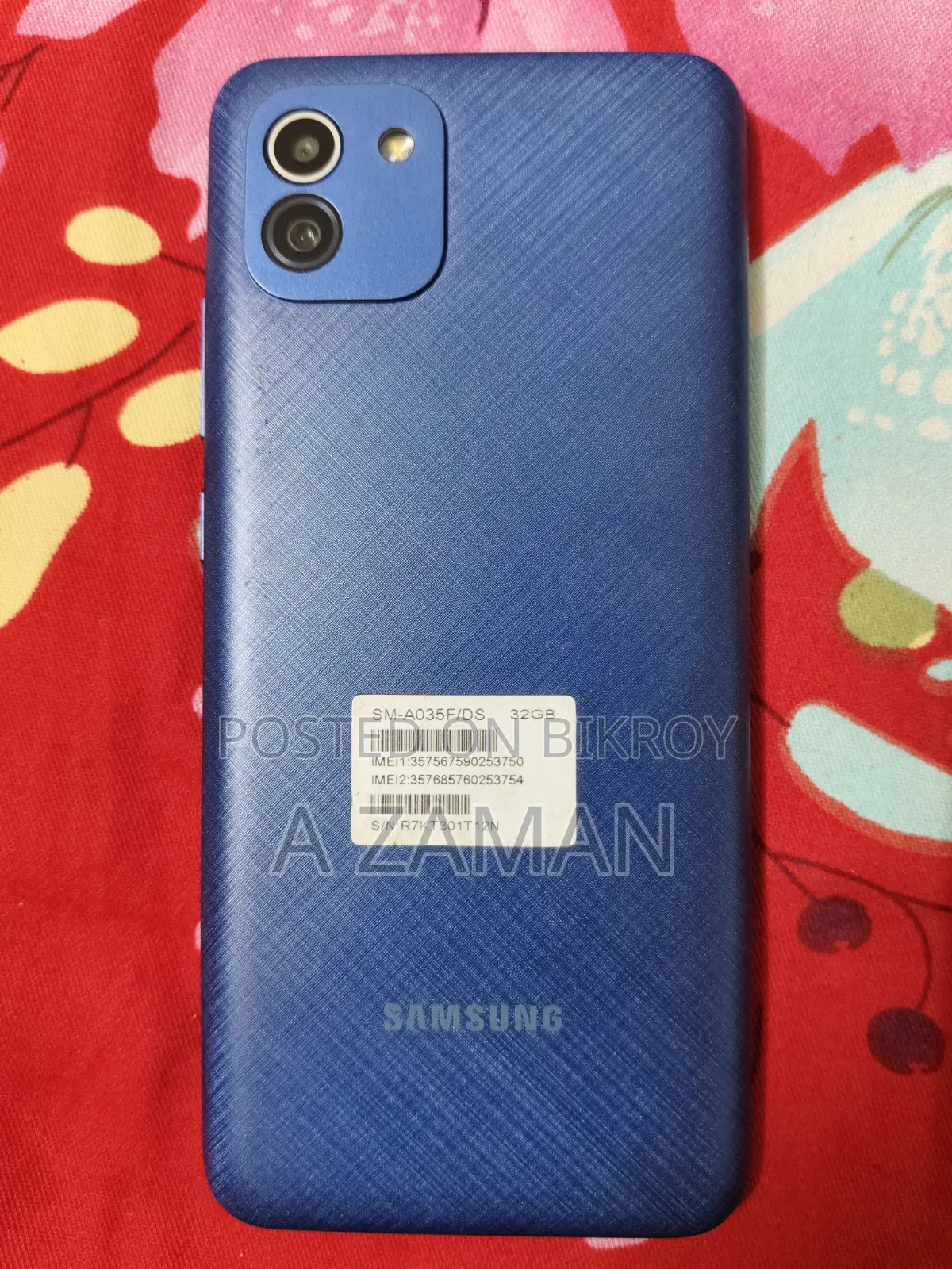Samsung Galaxy A03 32 GB Blue