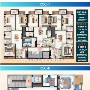 3-Bedroom Apartment in Rcc Design And, Mohammadpur for sale
