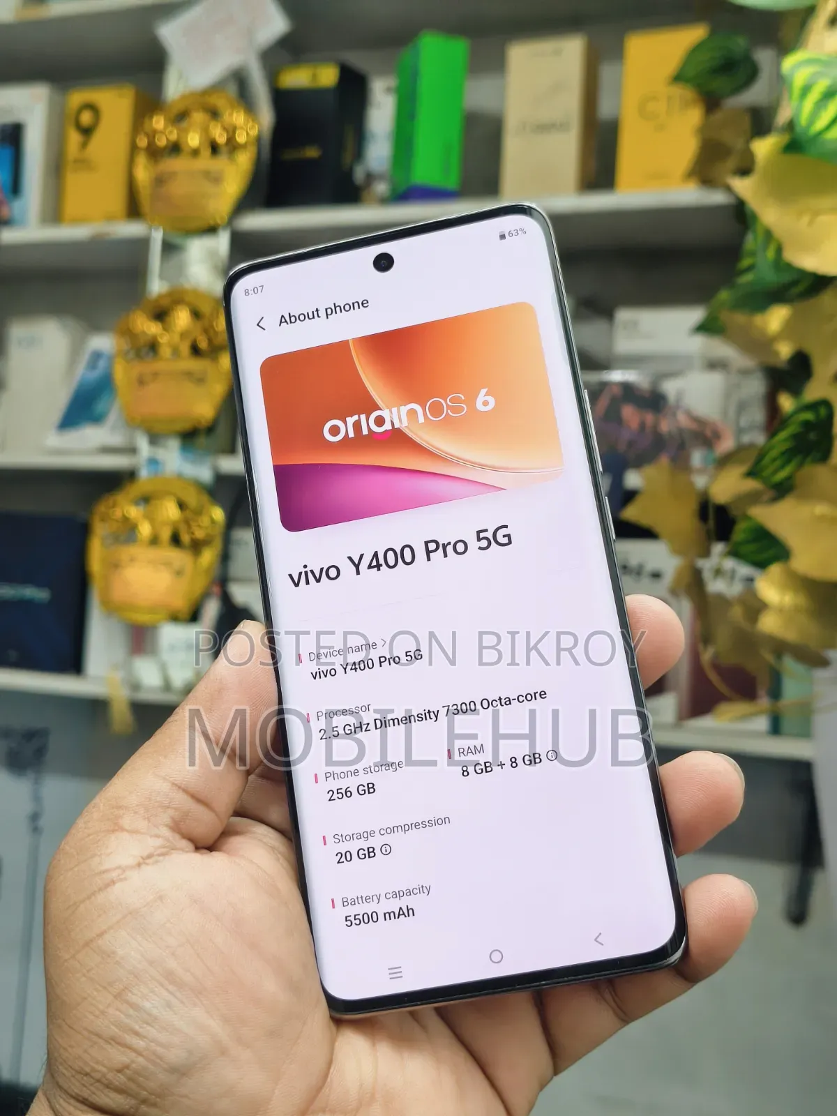 Vivo Y400 Pro 256 GB Gold