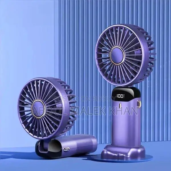 Hand Held Fan,Portable Handheld USB Rechargeable Fans with 5 Speeds