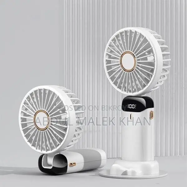 Hand Held Fan,Portable Handheld USB Rechargeable Fans with 5 Speeds
