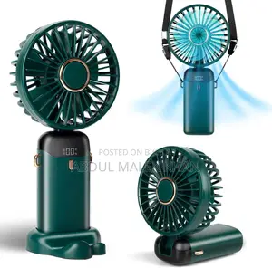 Hand Held Fan,Portable Handheld USB Rechargeable Fans with 5 Speeds