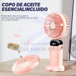 Hand Held Fan,Portable Handheld USB Rechargeable Fans with 5 Speeds