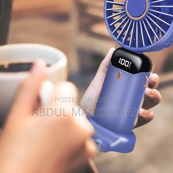 Hand Held Fan,Portable Handheld USB Rechargeable Fans with 5 Speeds