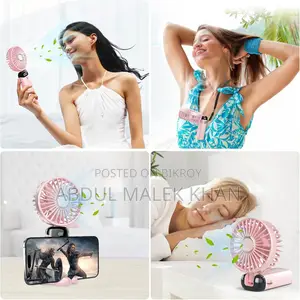 Hand Held Fan,Portable Handheld USB Rechargeable Fans with 5 Speeds