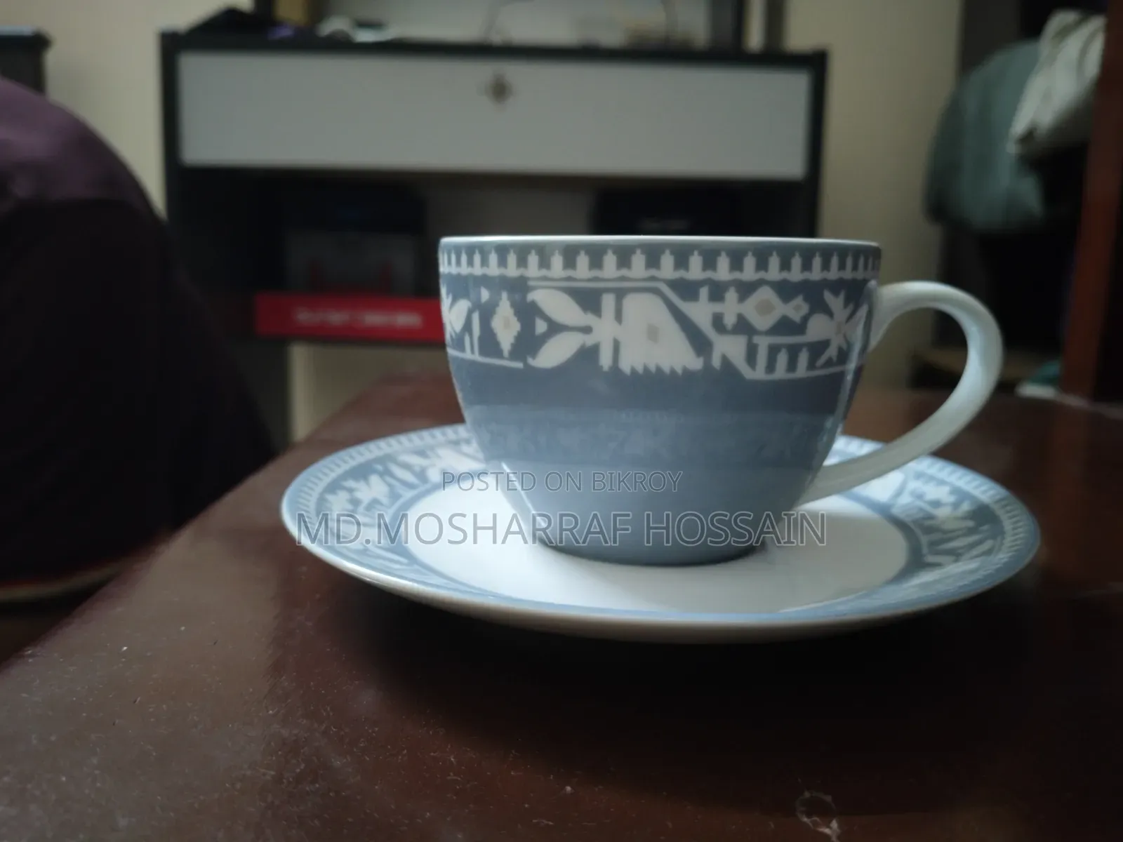 Aarong Jamdani Design Cup Saucer