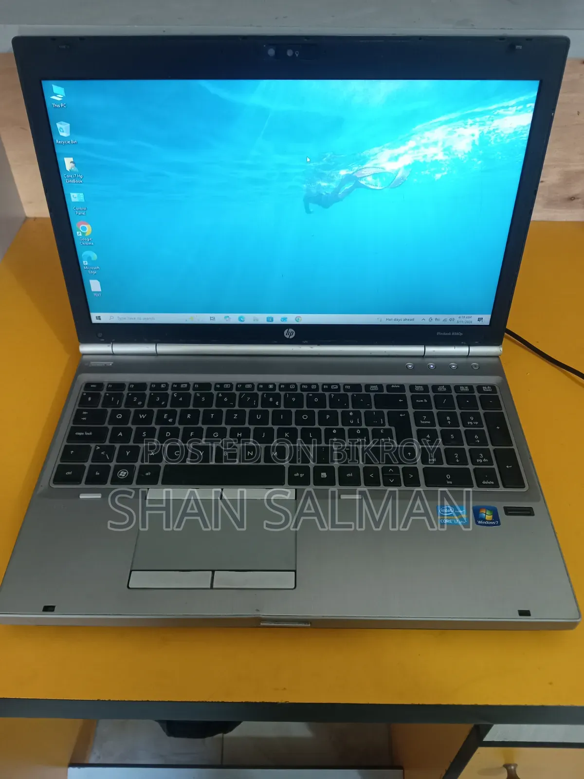 Laptop HP EliteBook 8470P 4GB Intel Core i7 HDD+SSD 500GB