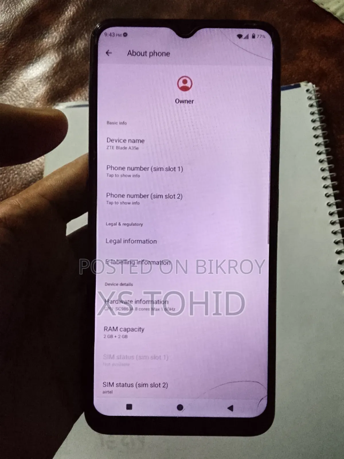 ZTE Blade A35 64 GB Silver