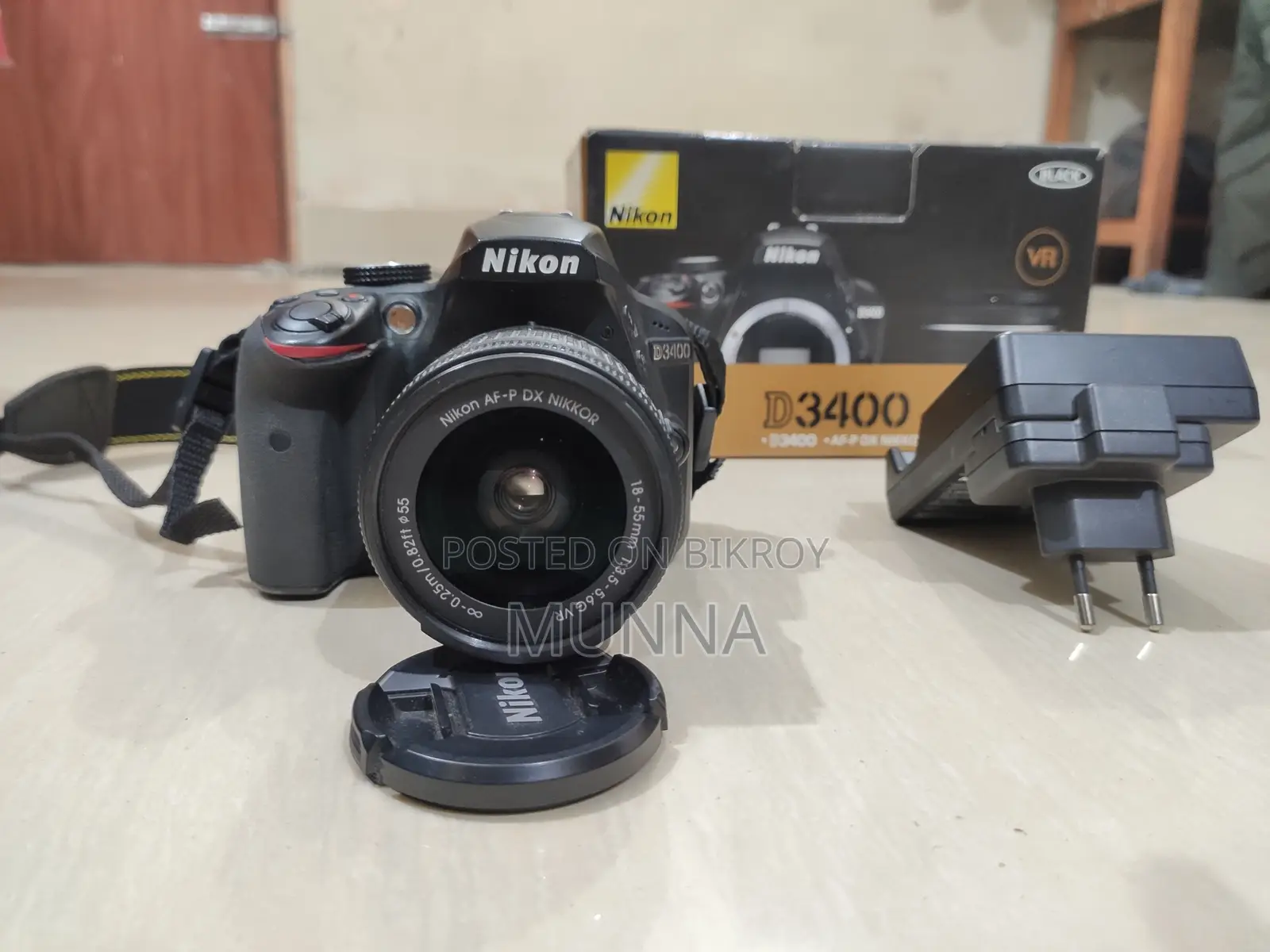 Nikon D3400 Digital SLR Camera & 18-55mm ED VR Kit Lens