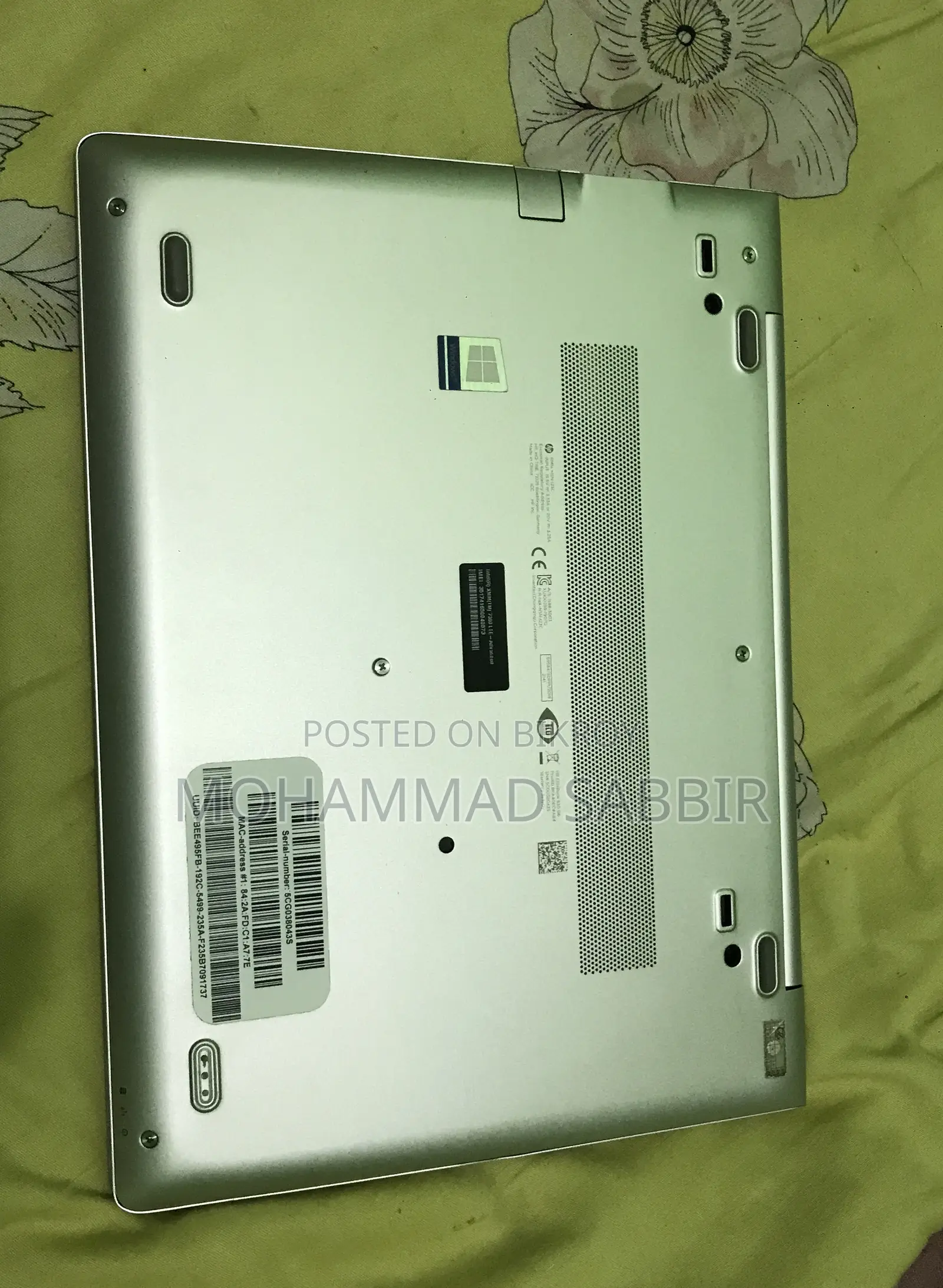 Laptop HP EliteBook 840 G6 8GB Intel Core I5 HDD+SSD 256GB