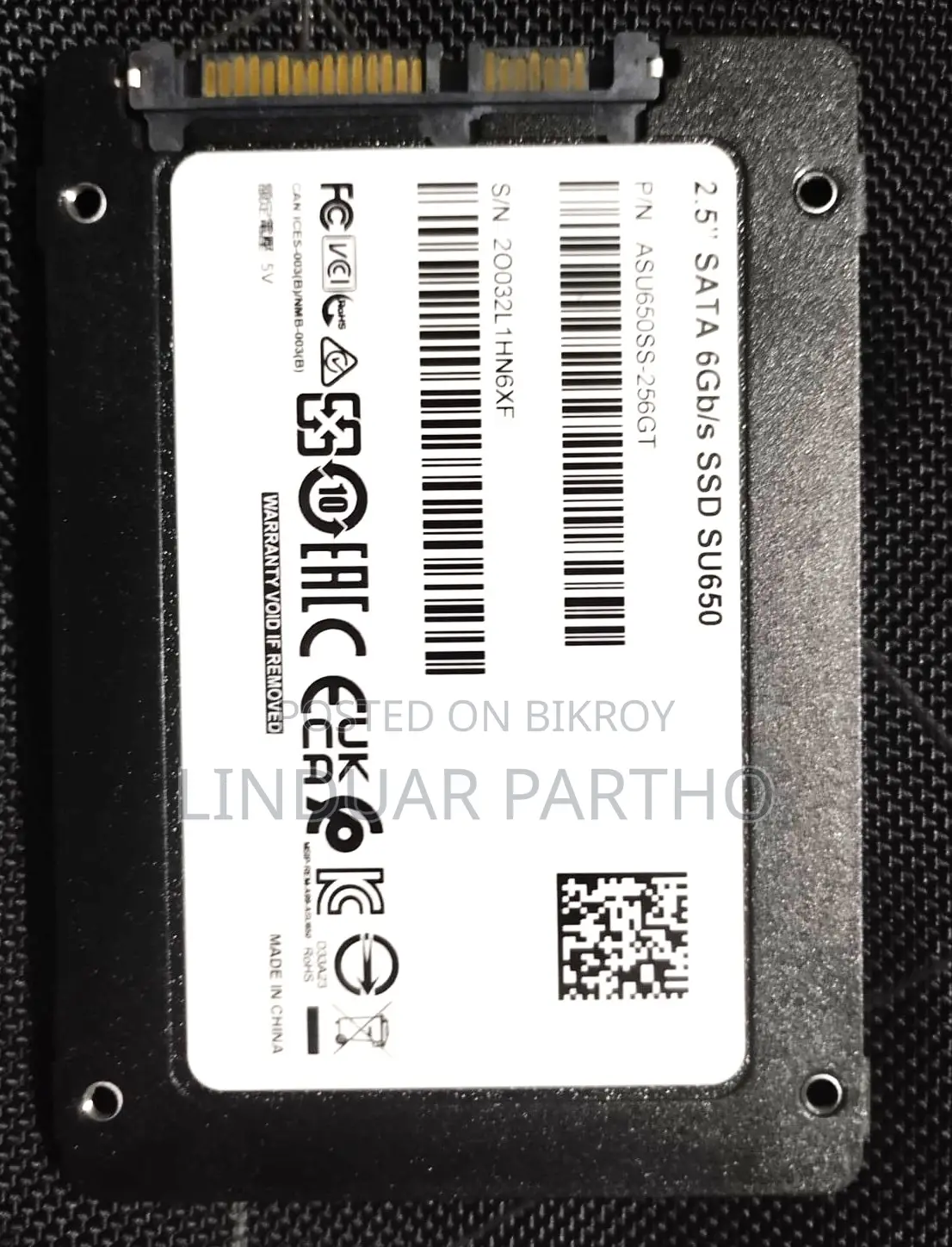 Adata Su650 256gb 2.5 Inch Sataiii SSD