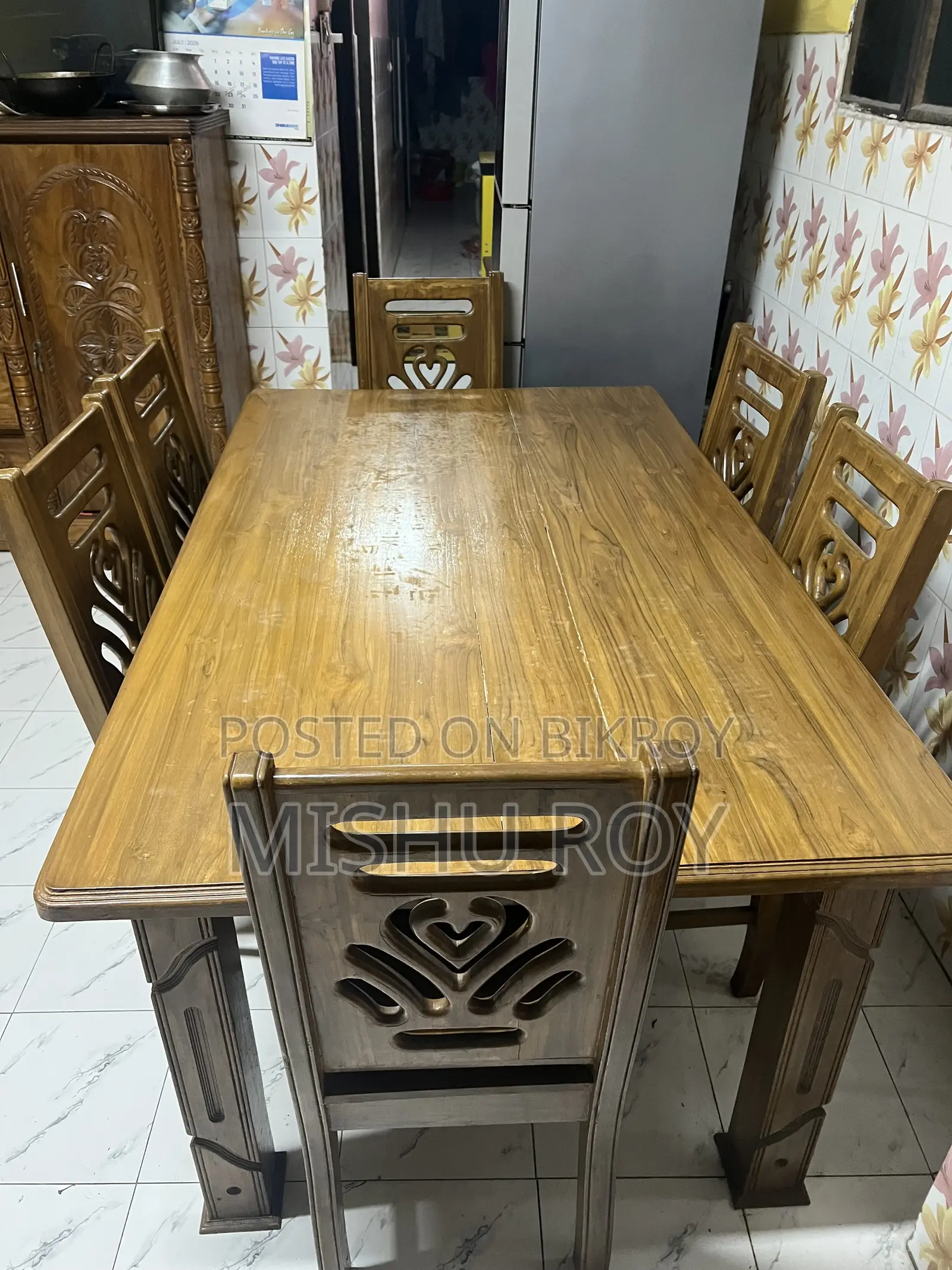Original Segun Wood Dining Sets With 6 Chairs