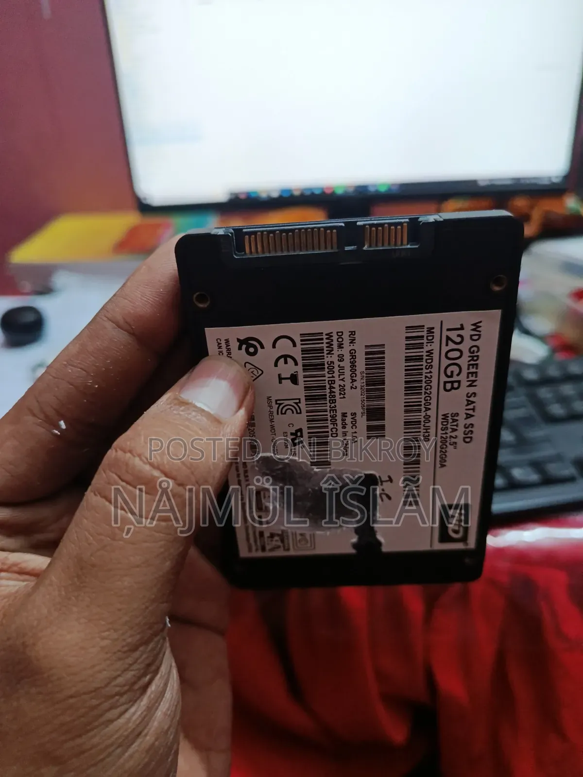 120 GB SSD Card ( WD Green Sata 2.5 Inch)