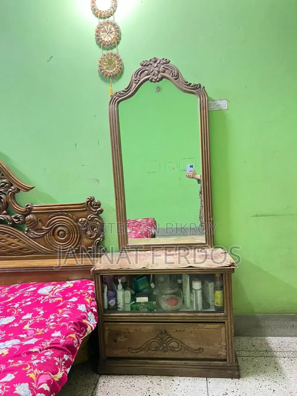 Bed and Dressing Table