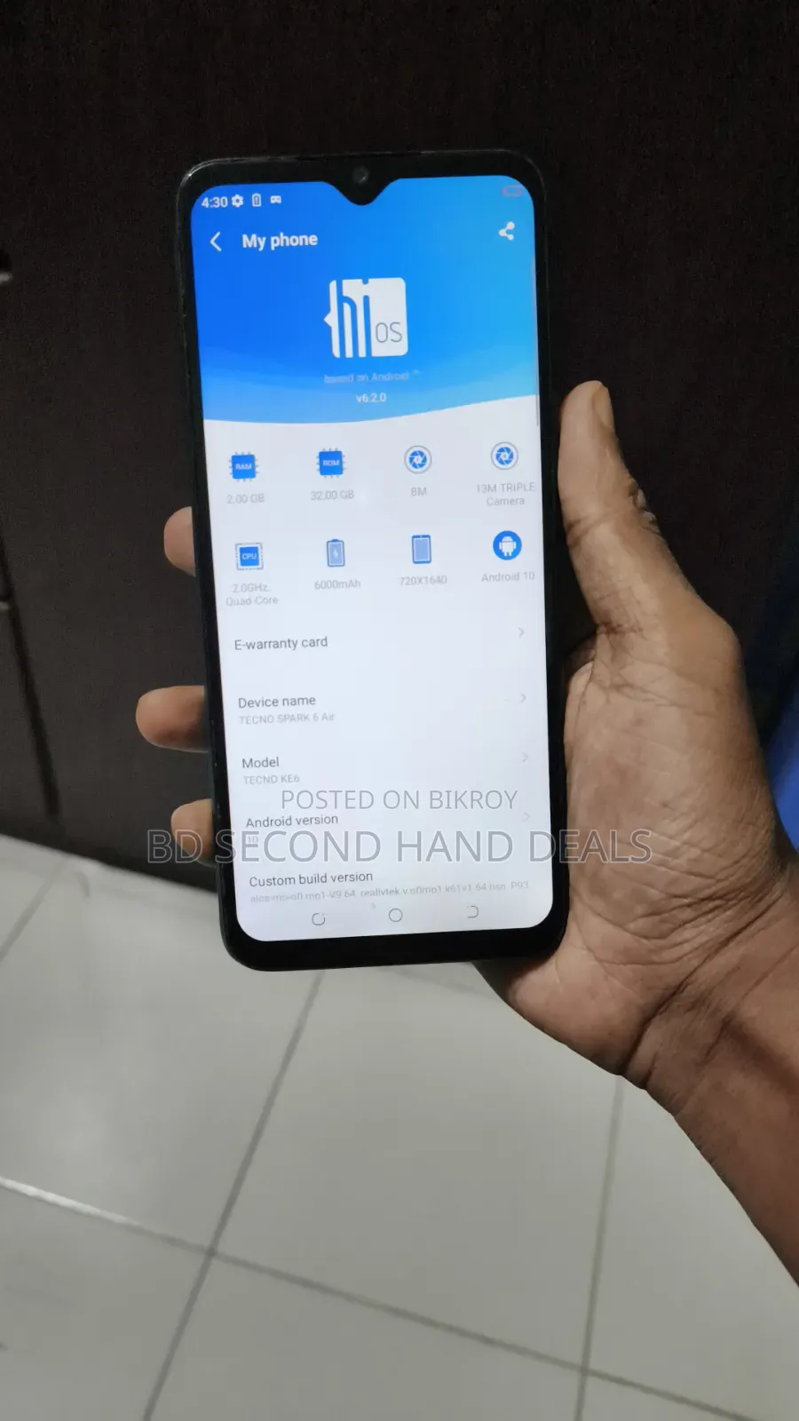 Tecno Spark 6 Air 32 GB Green