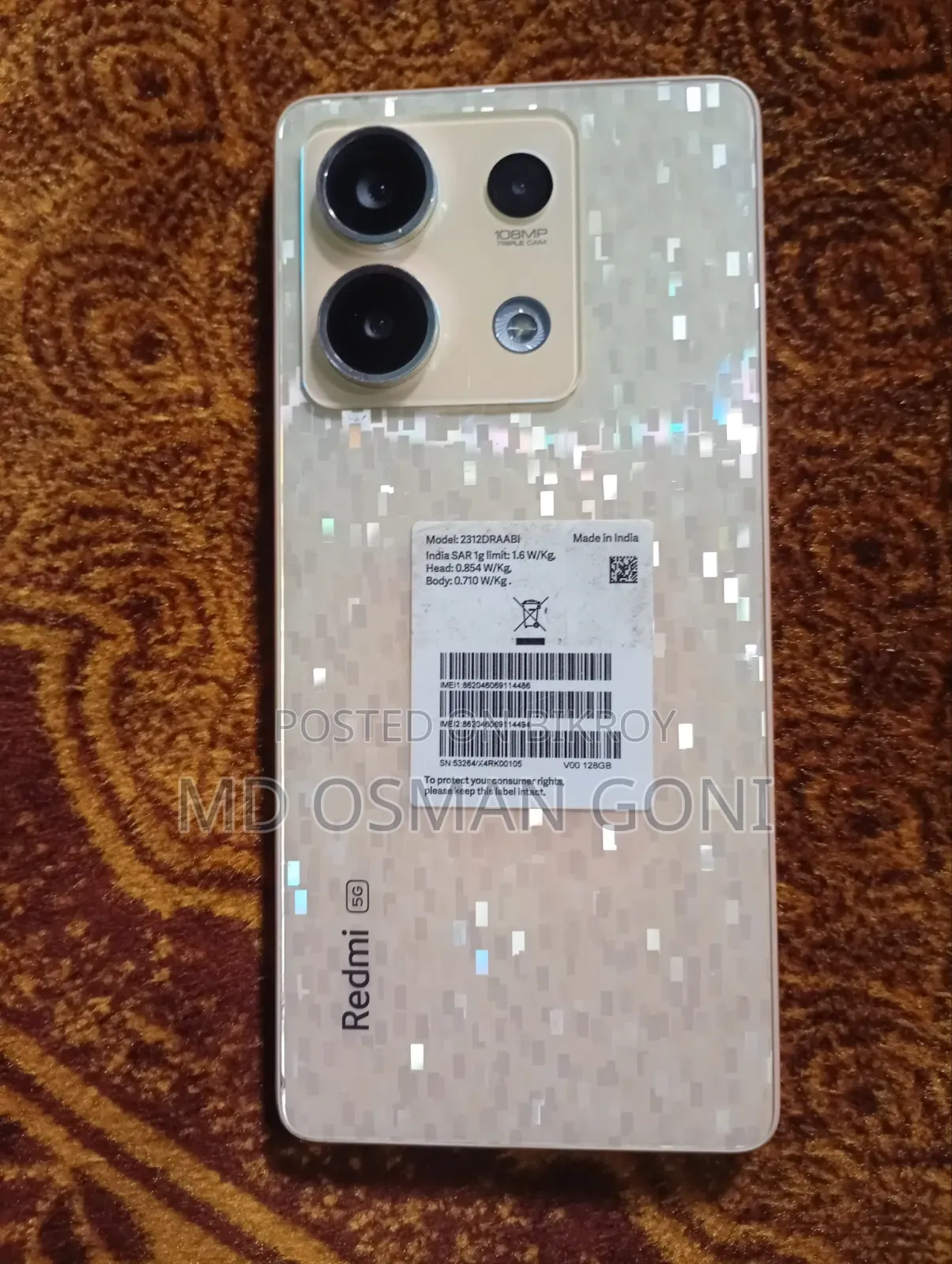 Xiaomi Redmi Note 13 128 GB Rose Gold