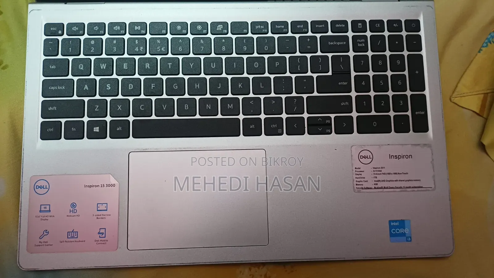Laptop Dell Inspiron 11 3000 8GB Intel Core i3 SSD 256GB