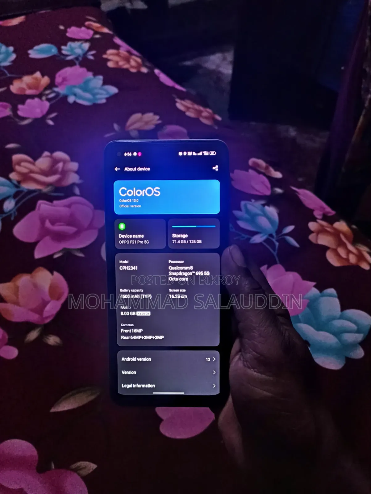 Oppo F21 Pro 5G 128 GB Silver