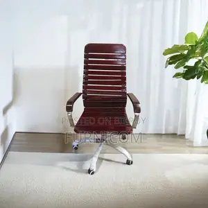 Curvy Linear Wooden Boss Chair Oak Teak (FCWC 2)