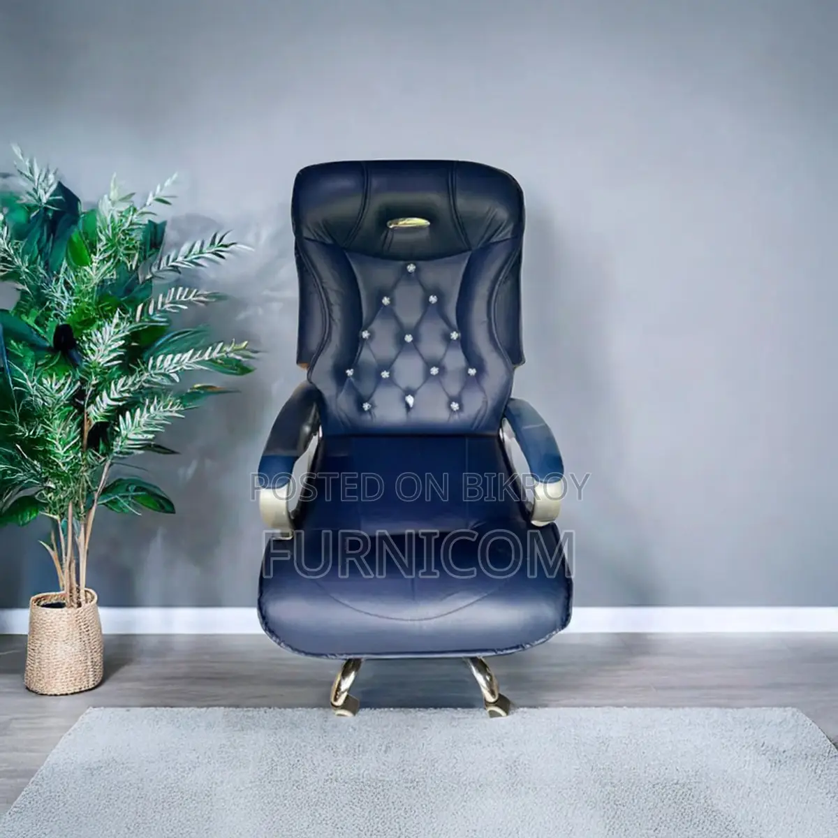 Royal Blue Boss Chair (FCBC 10)