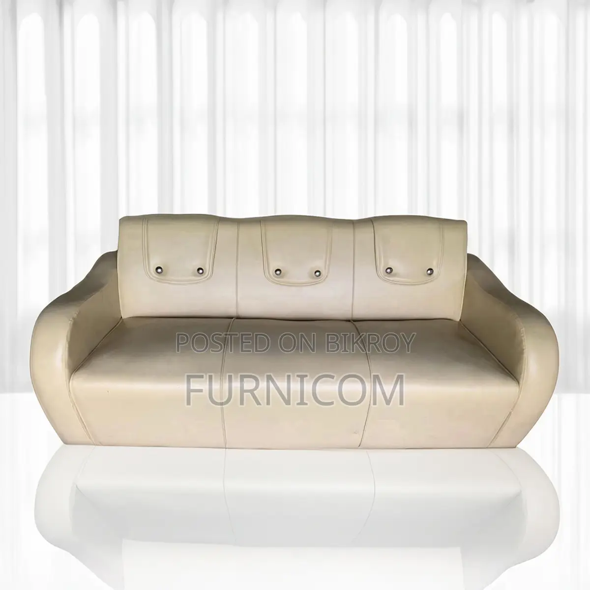 Furnicom Deep Cushioning 3 Seater Sofa for ultimate comfort Living Roo