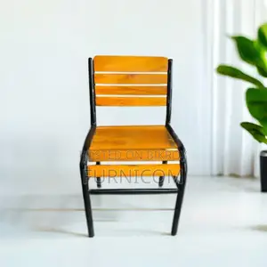 Curvy linear Wooden Visitor Chair (FCWC 6)