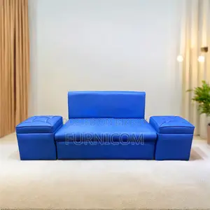 Synthetic Leather Two-Seater Sofa With Tools