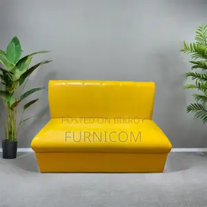 Stylish and New two seater sofa armless - Yellow