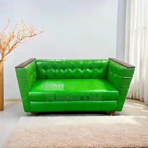 Lacquered Sofa Green (2 seater)