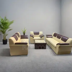 Rolled Arm Fluffy Sofa Set with Tea Table (3+2+1)