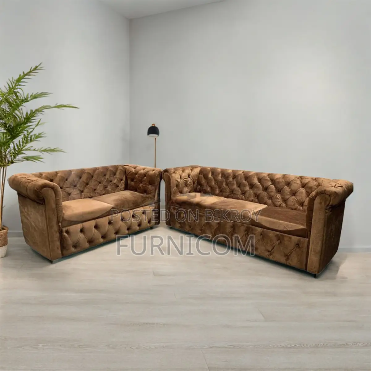 Chesterfield Sofa Set Velvet (3+2)