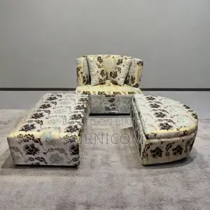 Florobella Floral Storage Divan Sofa With Ottoman/ Living Room Sofa Se