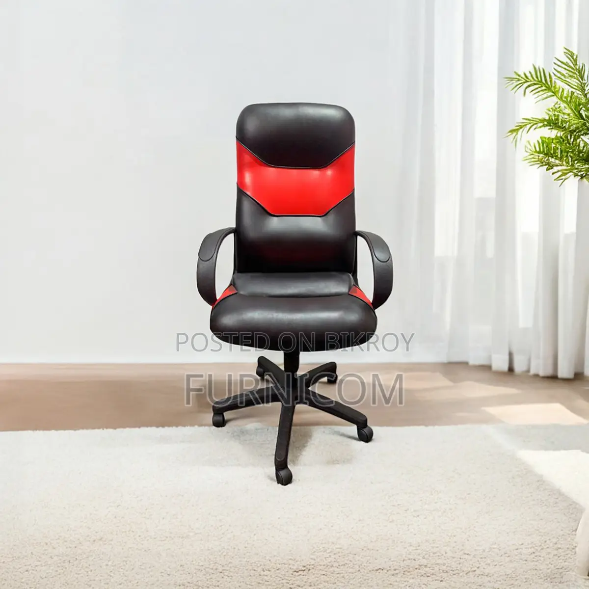 Super Comfy Swivle Executive Home and Office Chair-Faux Leather-MS Fra