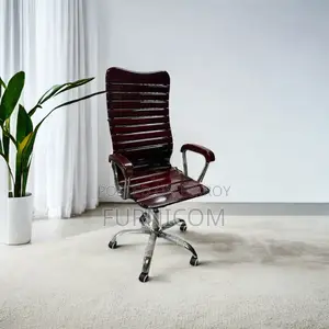 Curvy linear Wooden Boss Chair Mehgani (FCWC 11)