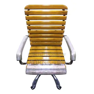 Curvy linear Wooden Executive Chair Mehgani (FCWC 4)