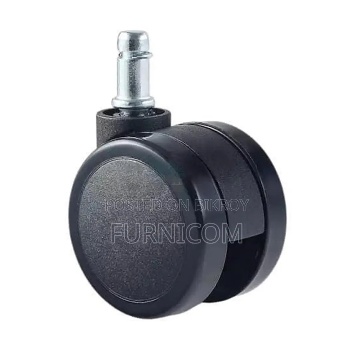 Hooded Wheels for Office Chair & Trolly-Full Black/High Durable Stainl