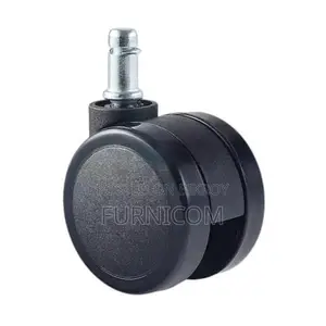 Hooded Wheels for Office Chair & Trolly-Full Black/High Durable Stainl