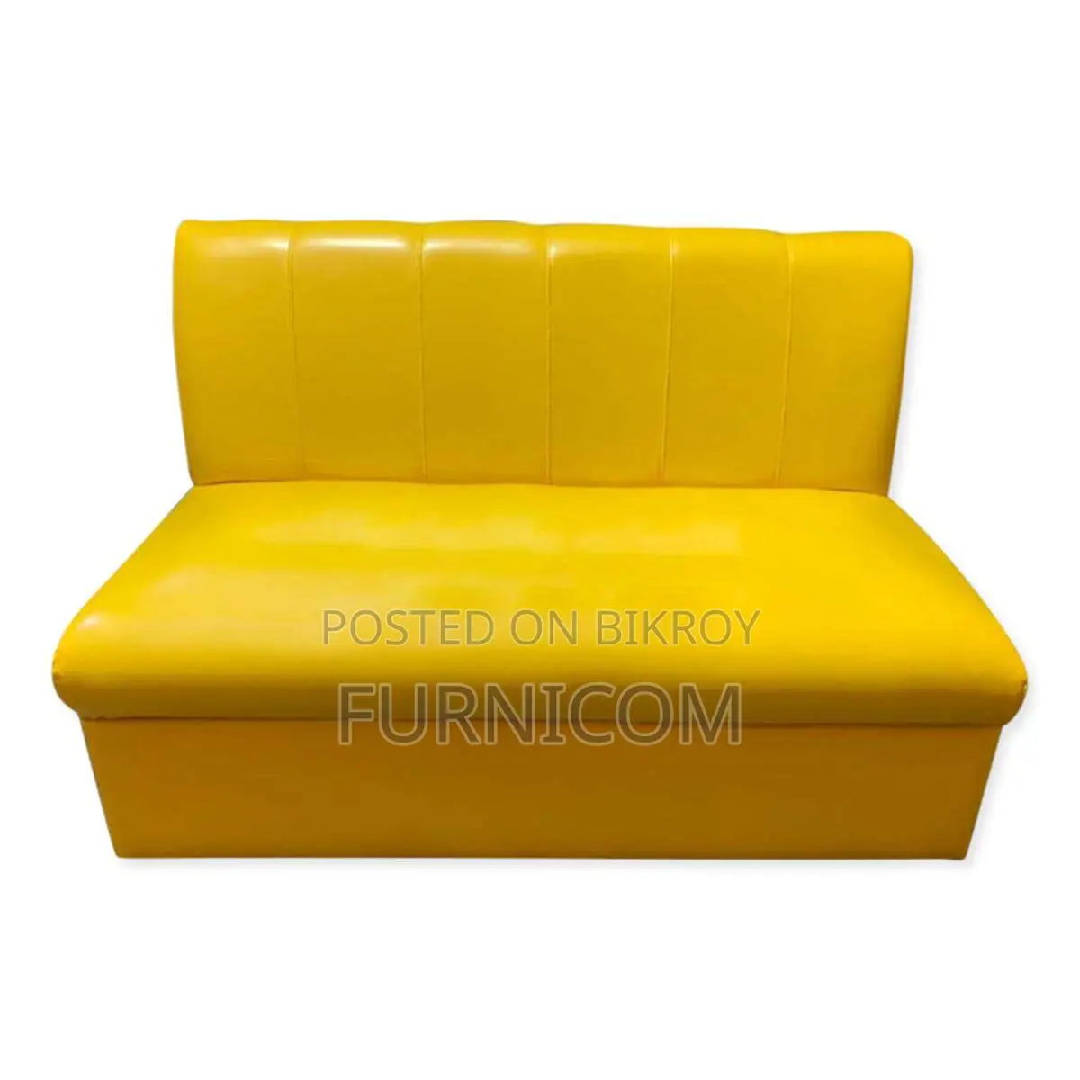 Stylish and New two seater sofa armless - Yellow