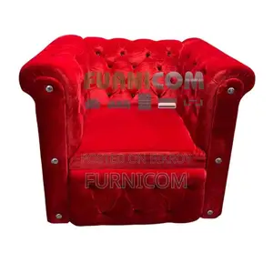 Chesterfield Armchair/ Single Seater Sofa for Home and Office Velvet U