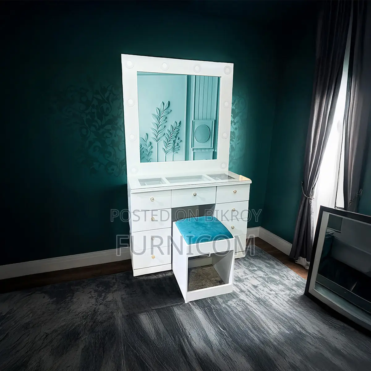 Vanity Set/ Dressing Table Set/ Dressing Table With Dressing Stool