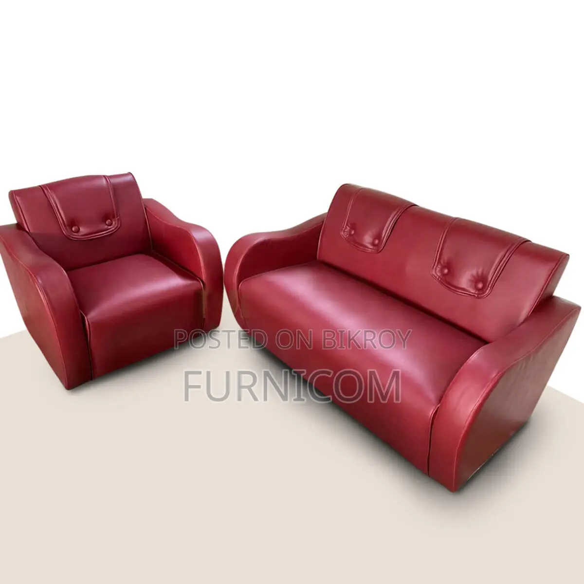 Synthetic Leather Sofa Set (2 + 1)