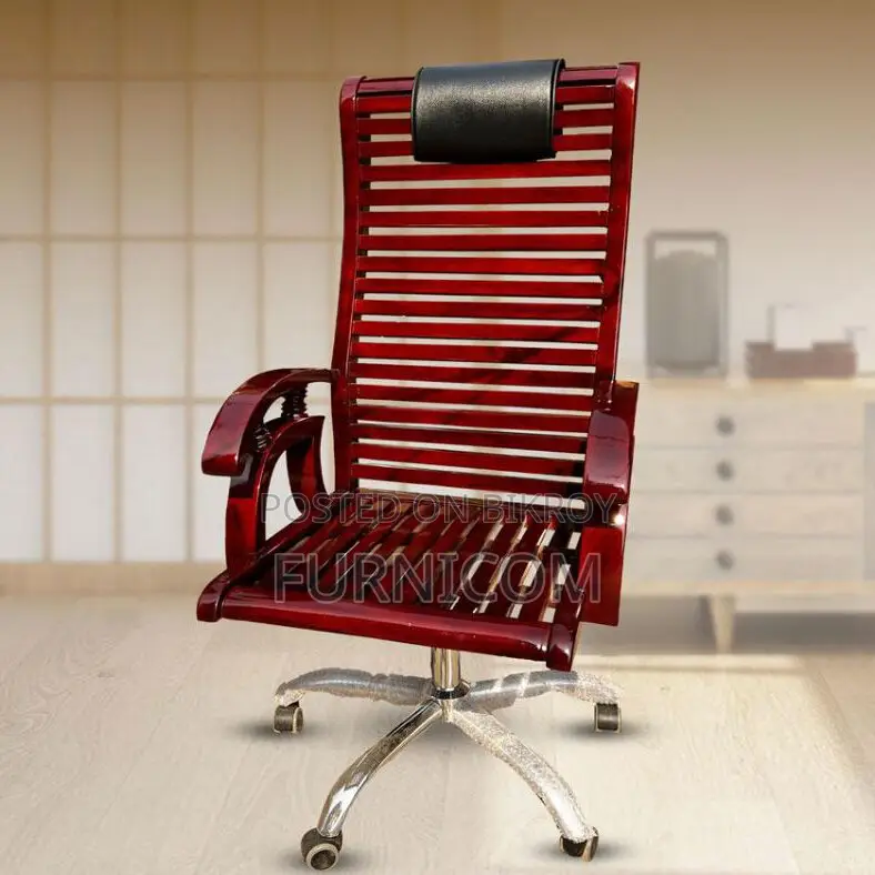 FURNICOM Wooden Executive Chair for Workspace