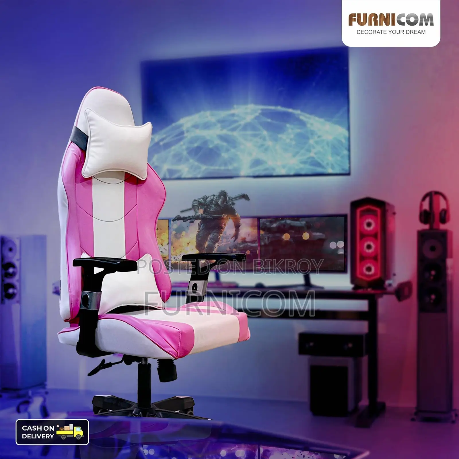Gaming Chair/ Chairs/ Furnicom Chair/ Home office Chair table/ Office 