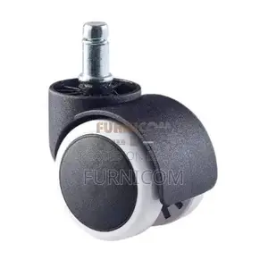Hooded Wheels for Office Chair & Trolly-Full Black/High Durable Stainl